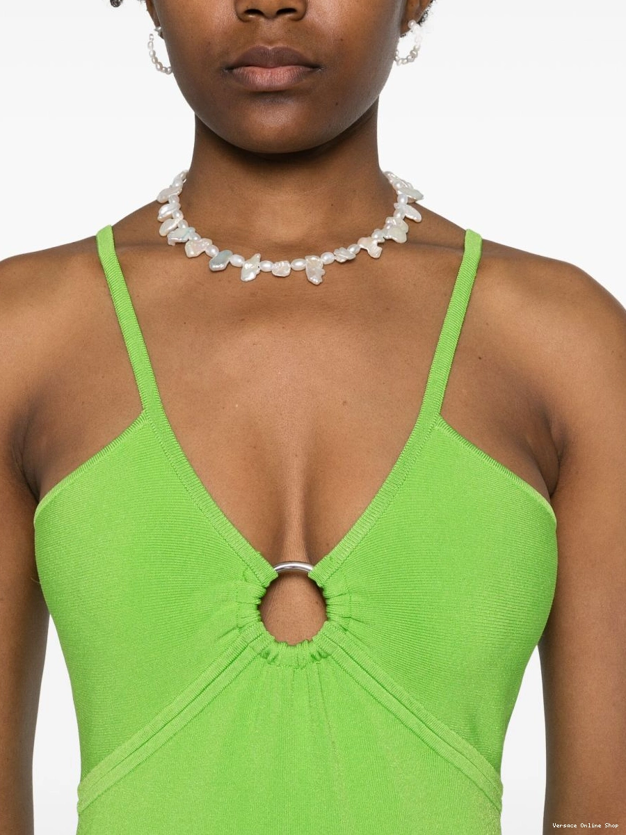 Affordable midi Women Versace sleeveless dress cut-out 0716